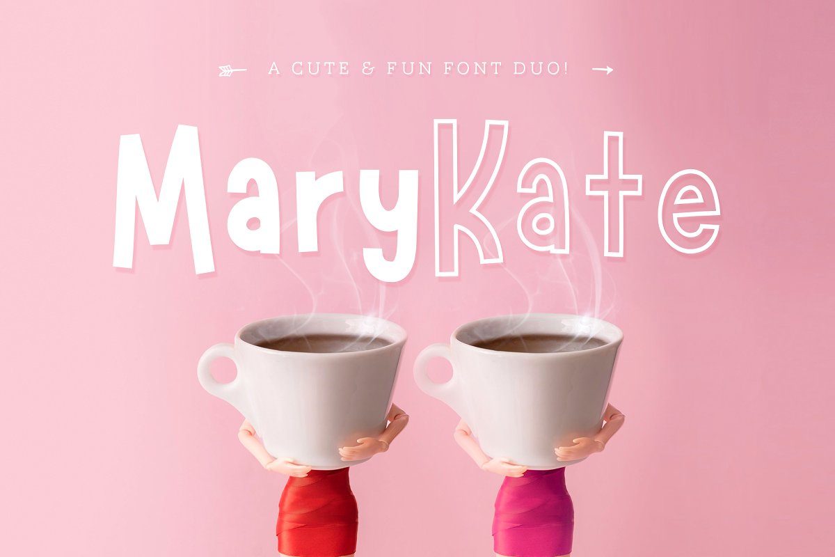 NEW! Marykate Font Duo素材之家精选英文字体
