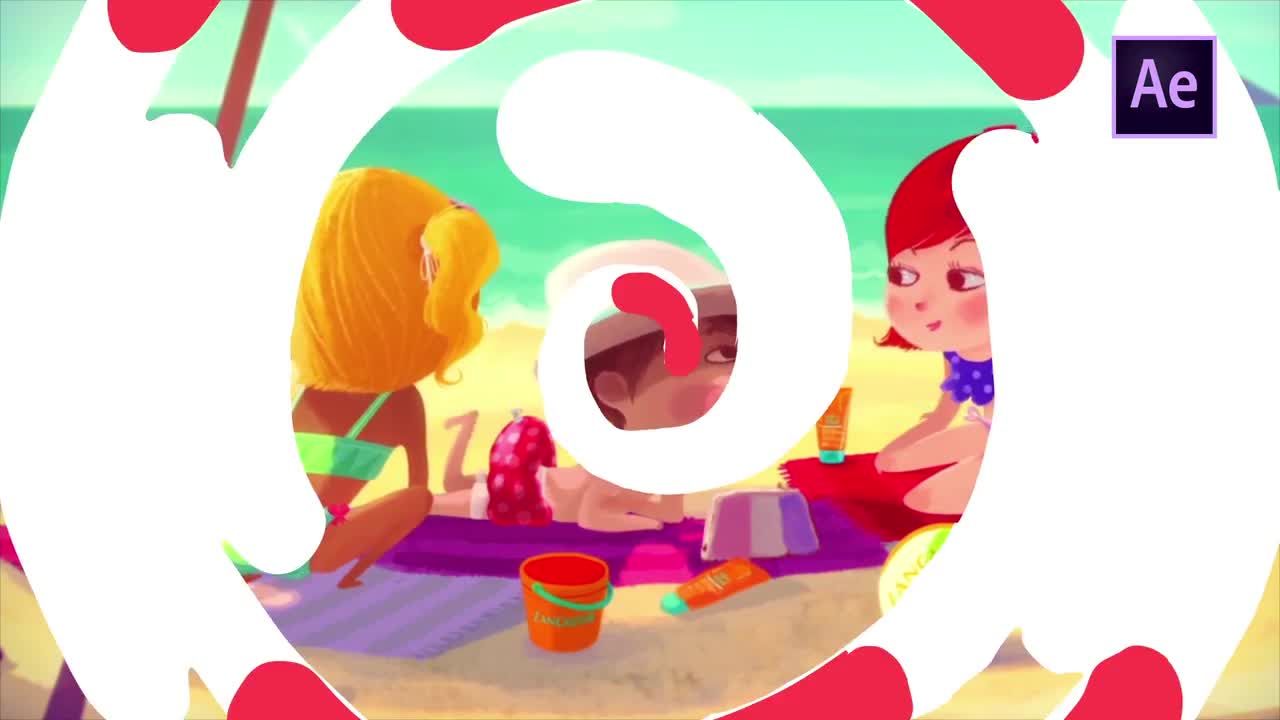 10动态卡通手绘过渡效果素材库精选AE模板