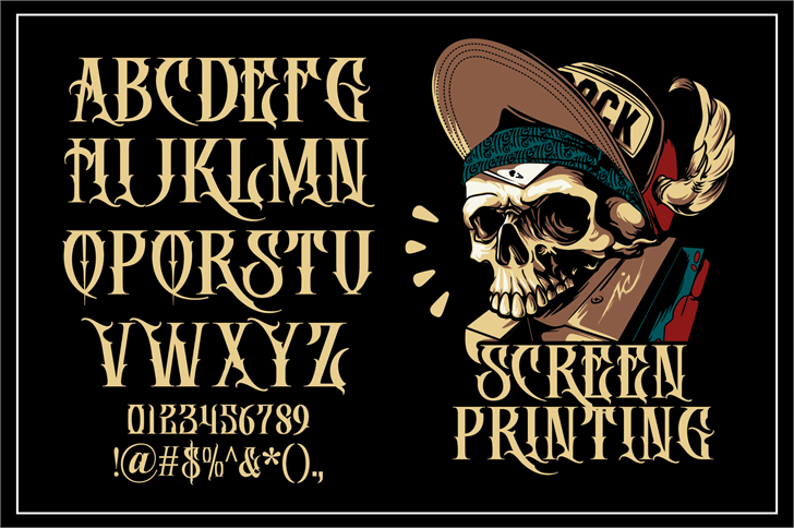 DEATH CROW font插图5