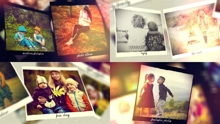 优雅时尚的照片幻灯片素材库精选AE模板