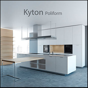 厨房橱柜餐桌套装素材之家精选3D模型