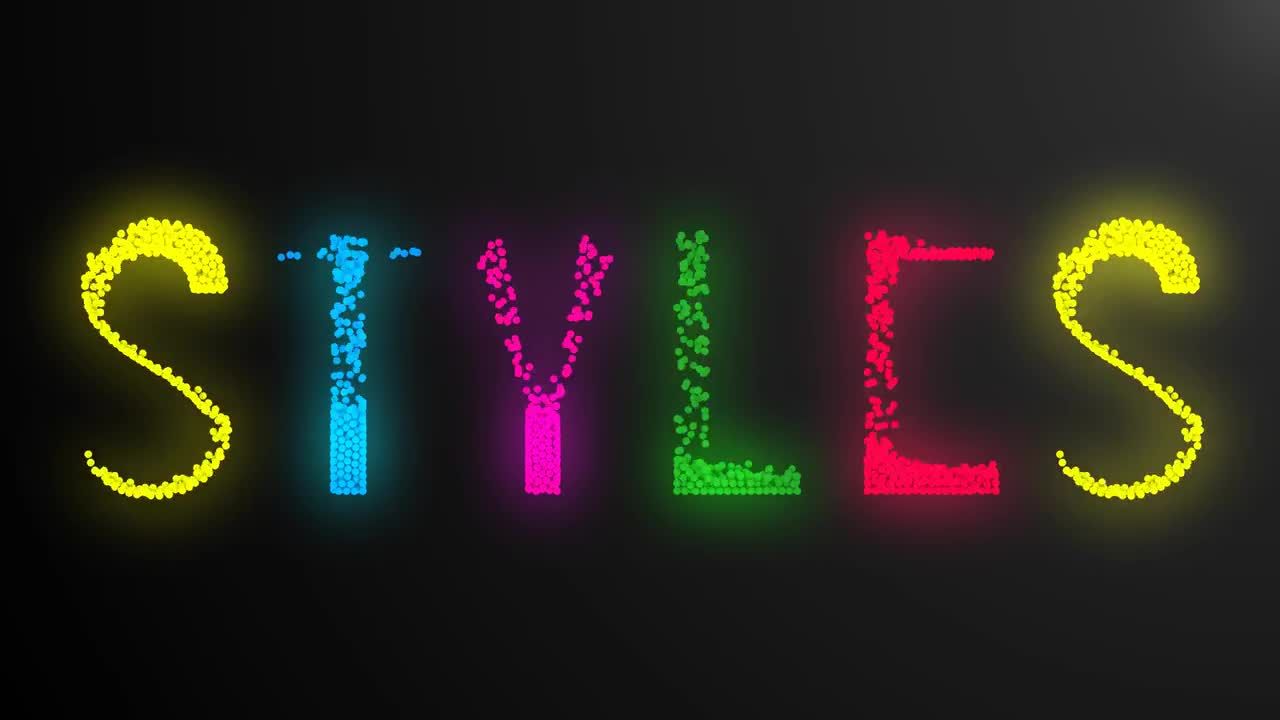 物理字母动态球素材库精选AE模板