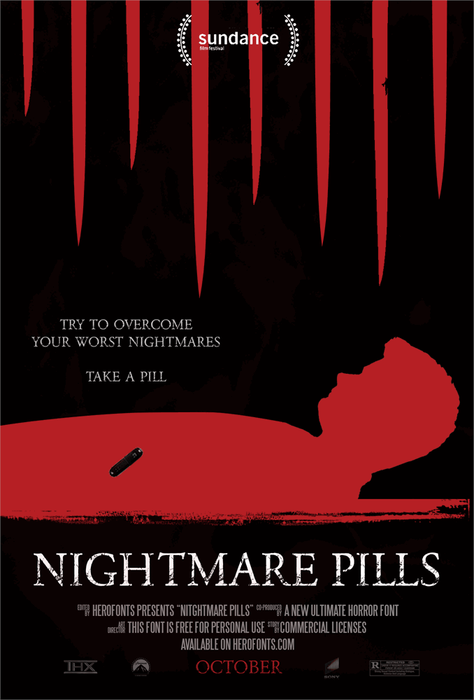 NIGHTMARE PILLS font插图1 NIGHTMARE PILLS font插图1