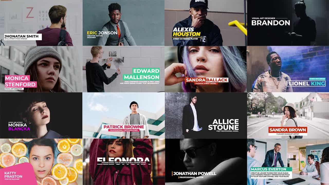 现代富有创意的动画素材库推荐PR模板