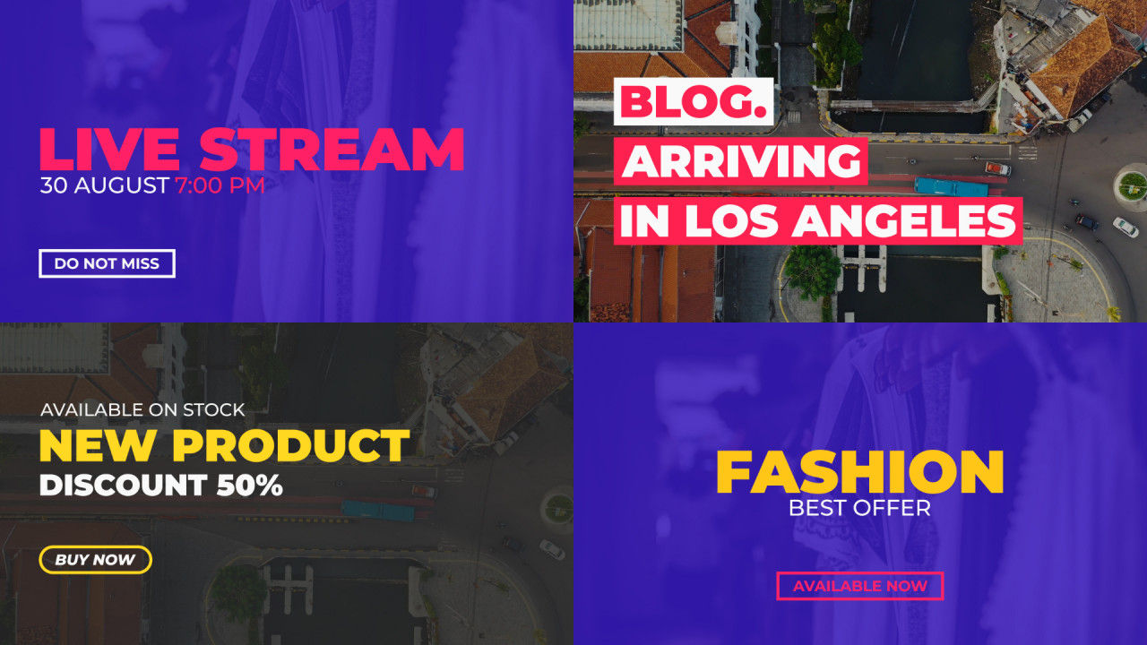 30个全屏标题幻灯片包素材库精选AE模板