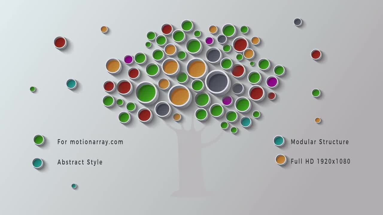 最小生物技术转场素材库精选AE模板