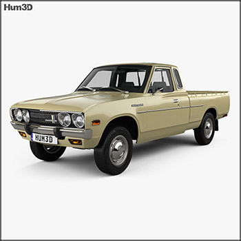Datsun 620 King Cab 1977 皮卡汽车素材之家精选3D模型