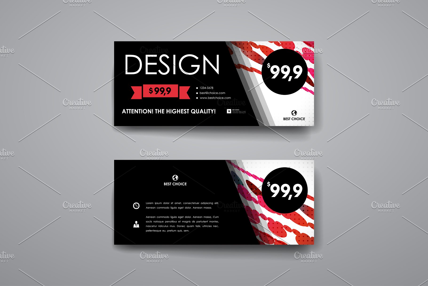 简约抽象样式标题&卡片模板 Beautiful Banners and Cards插图(11)