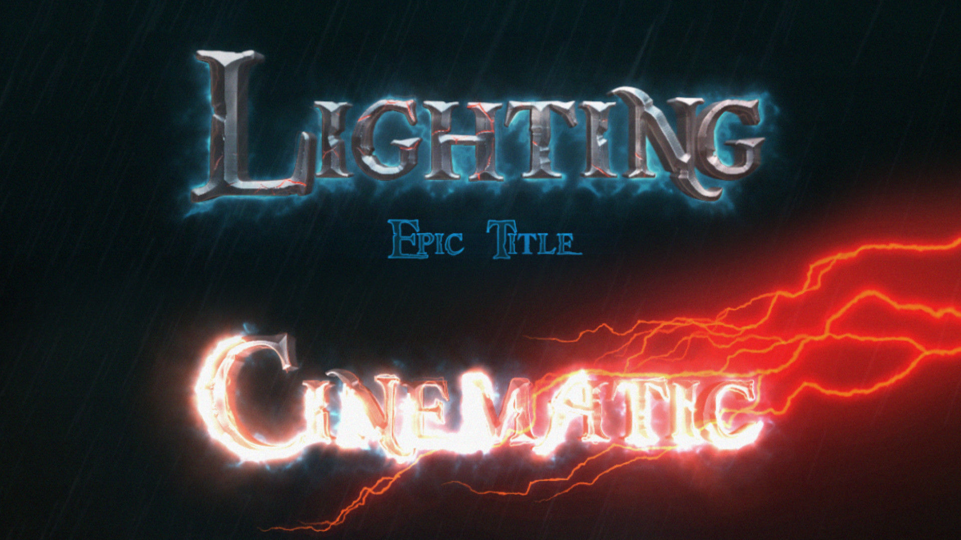 超现代时尚电影史诗标题精彩介绍素材库精选AE模板