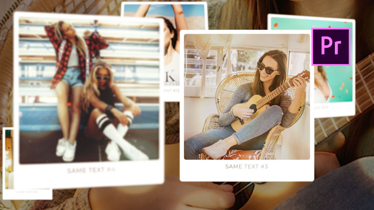 回忆幻灯片相册动画素材库精选PR模板素材