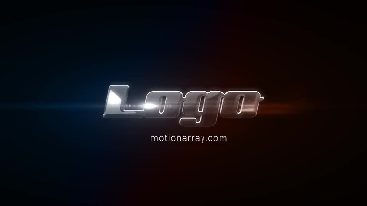 金属光泽logo图标素材库精选AE模板