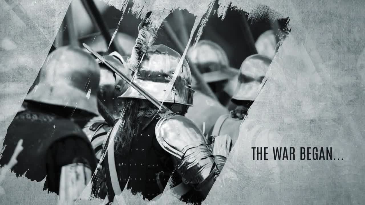 戏剧性笔触的历史电影预告片素材库精选AE模板