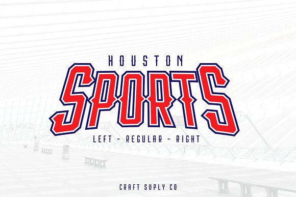 Houston Sports Font Family素材之家精选英文字体