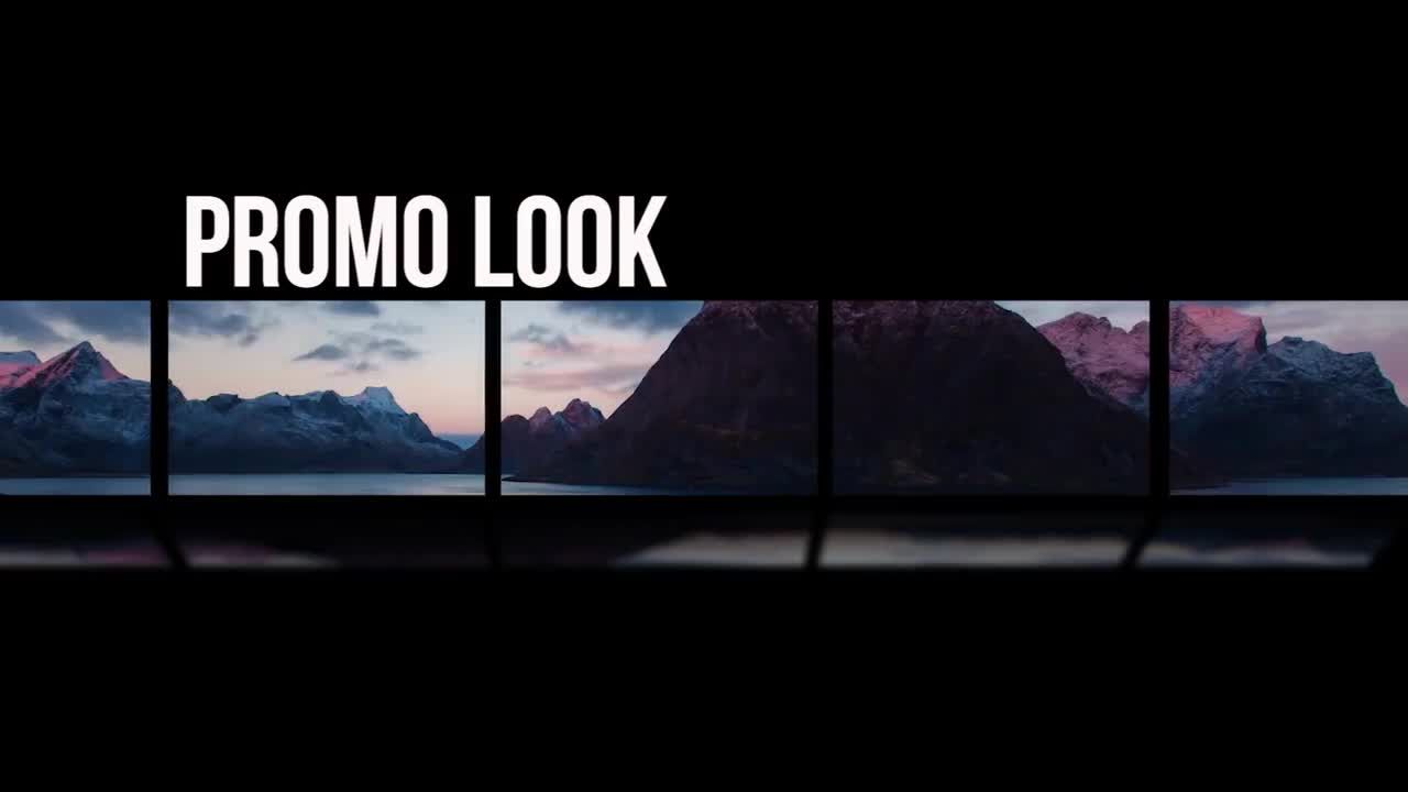 动画遮罩元素的分屏视频或标题Pr模板