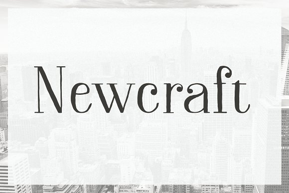 Newcraft Font素材之家精选英文字体