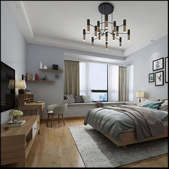 房间卧室场景素材之家精选3D模型