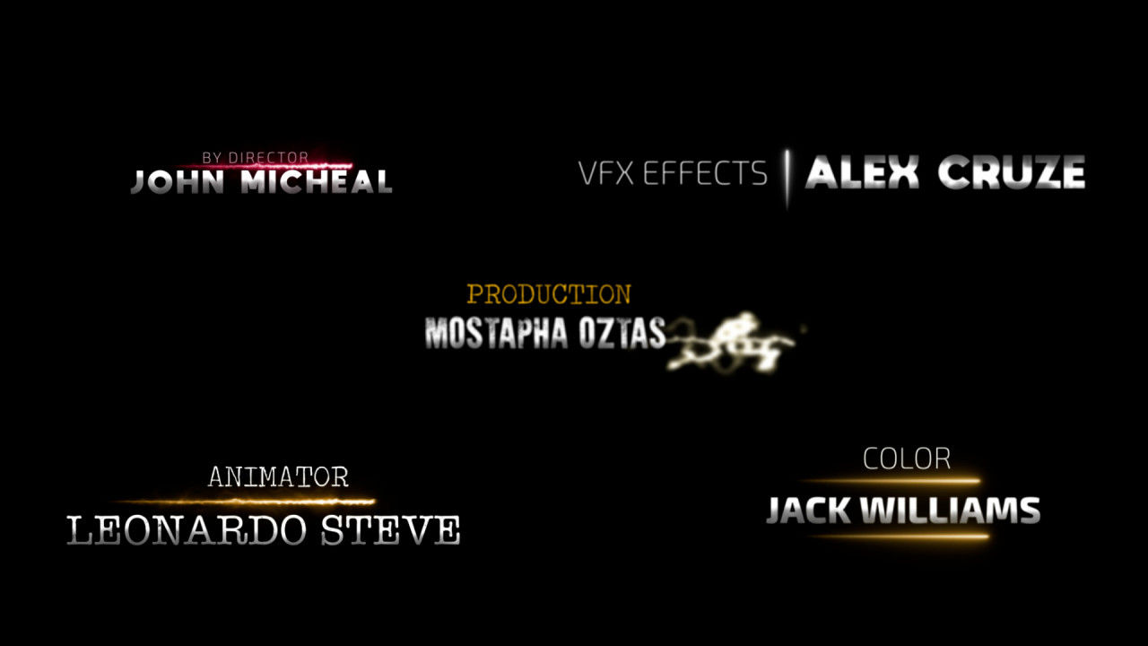 5个明亮活力的全屏电影标题素材库精选AE模板