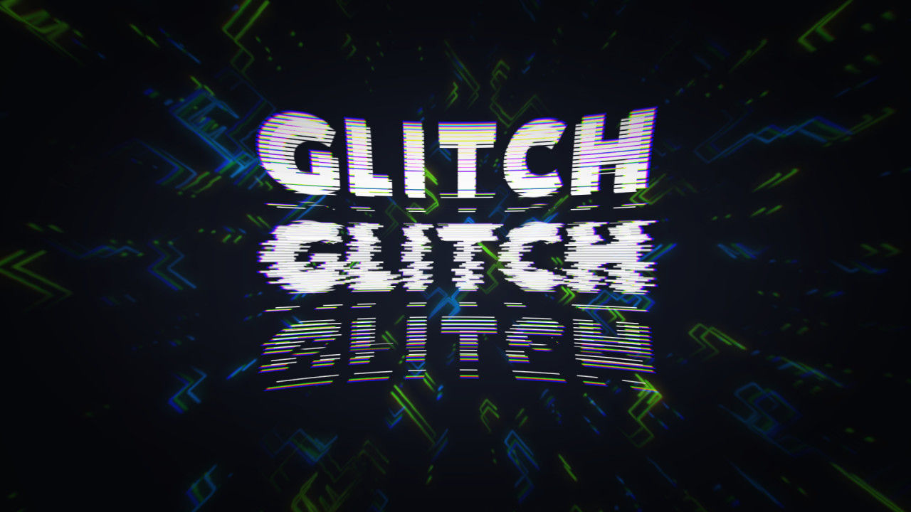 快速毛刺过渡效果动画标题素材库推荐Pr模板