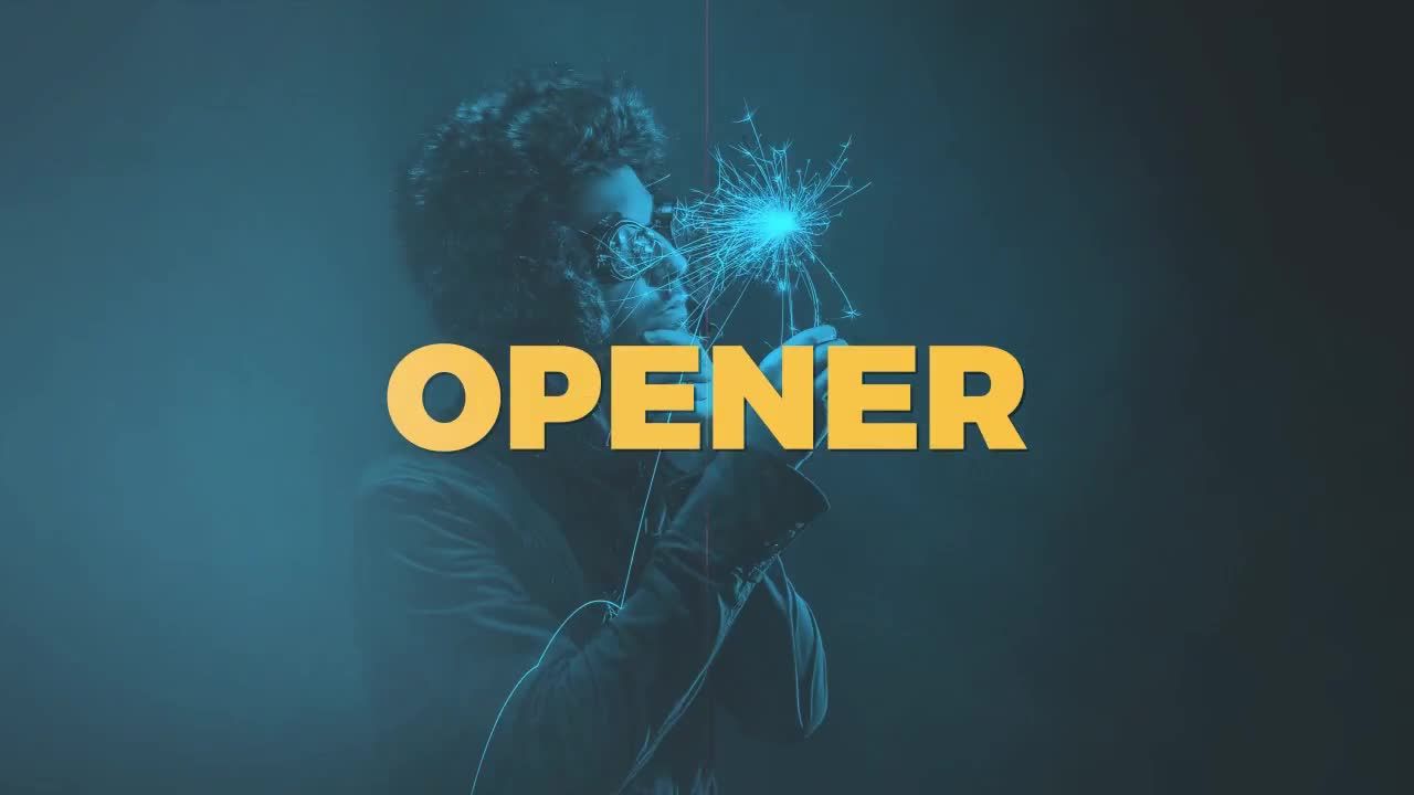 时尚徽标快速开启素材库精选AE模板