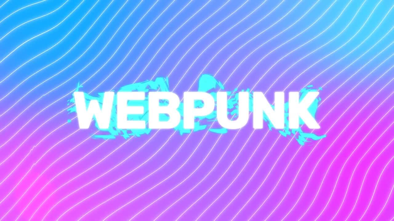 网络朋克徽标显示素材库精选AE模板