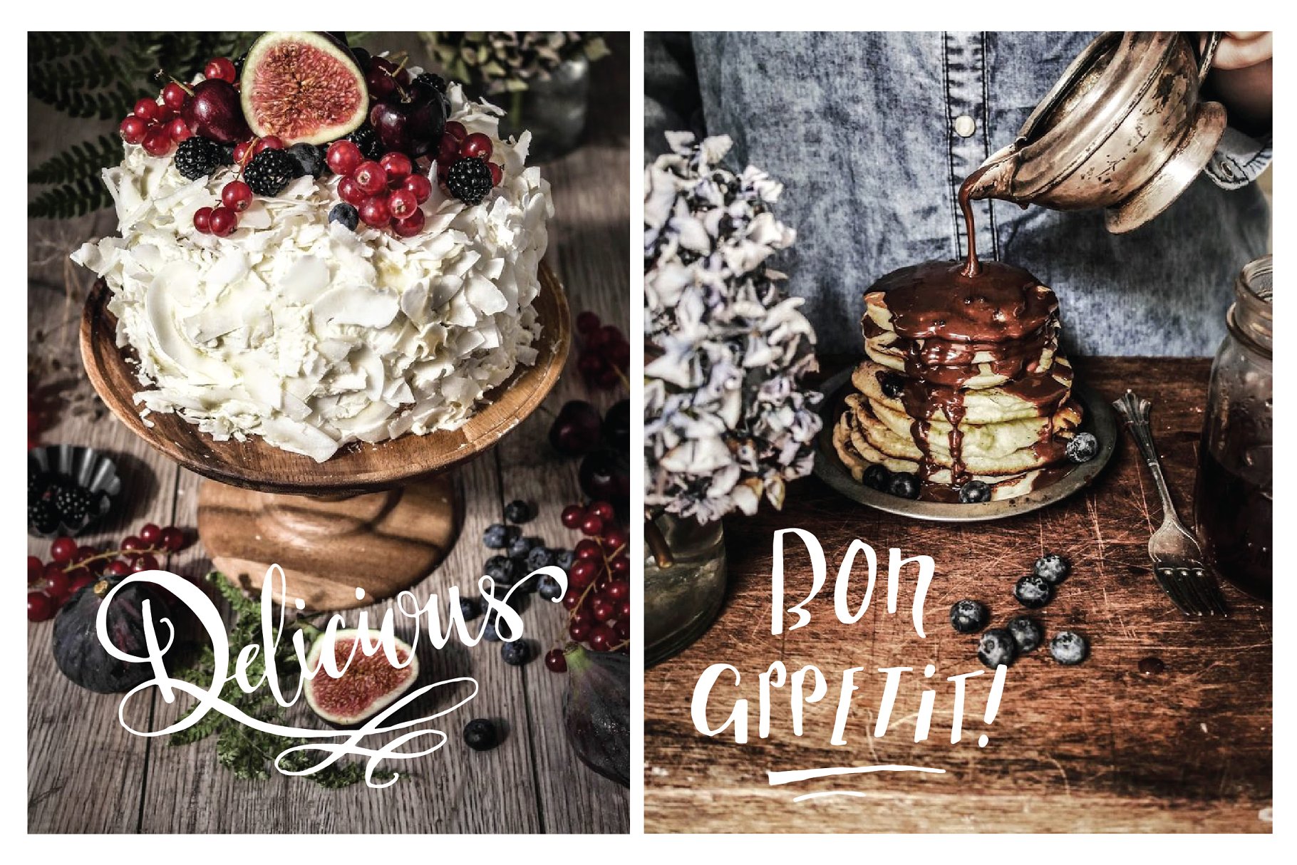 食品摄影装饰字体元素集合-Vol.1  Food Photography Overlays – Set 1插图(1)