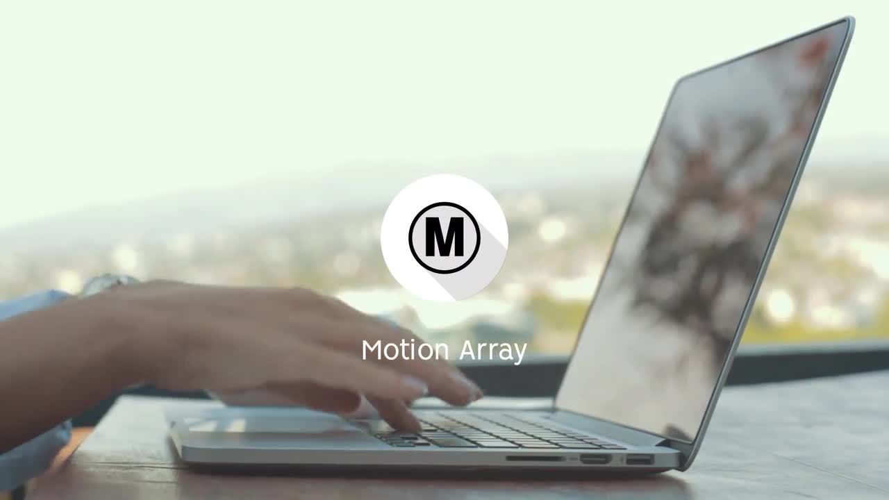 快速现代简单动态动画徽标介绍素材库精选AE模板