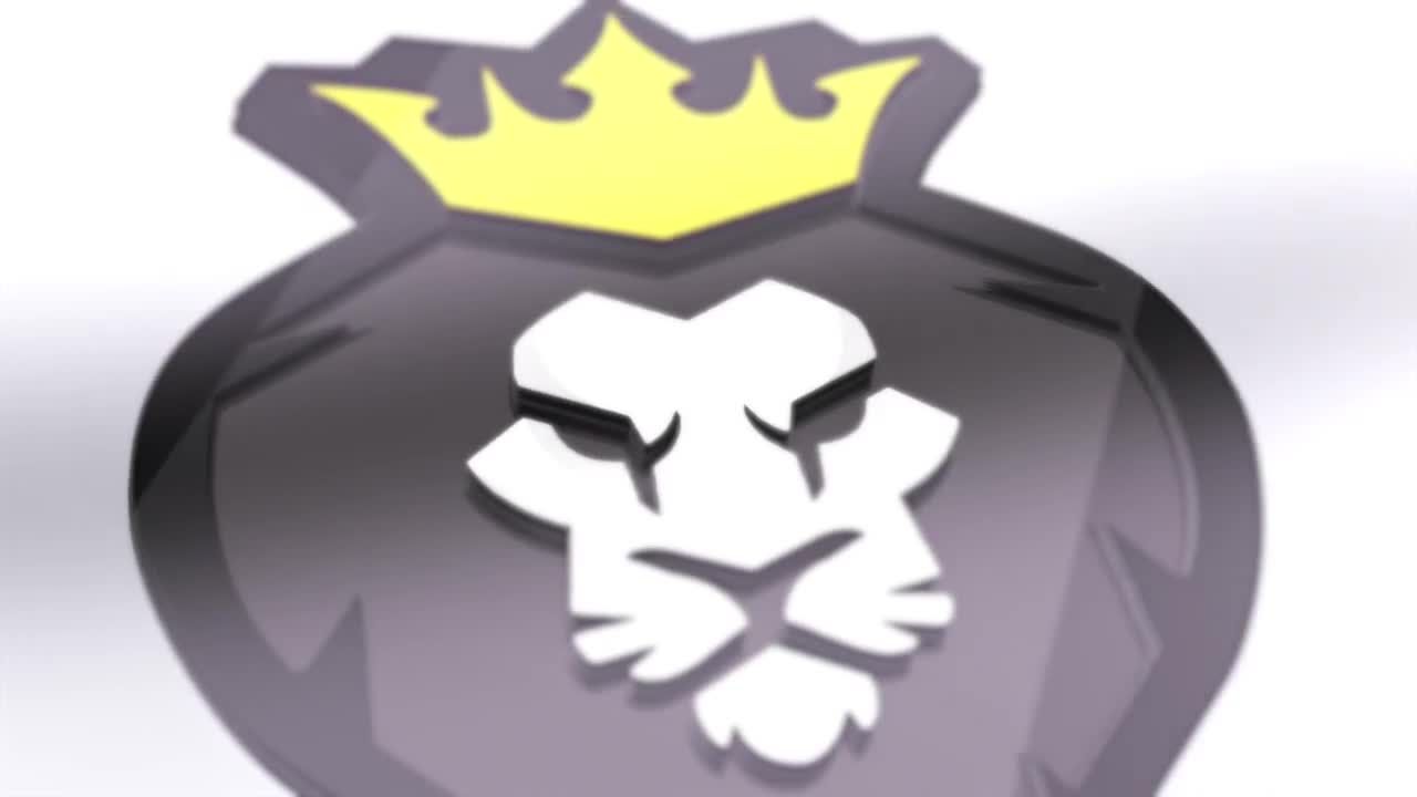 现代而干净的3Dlogo动画模板