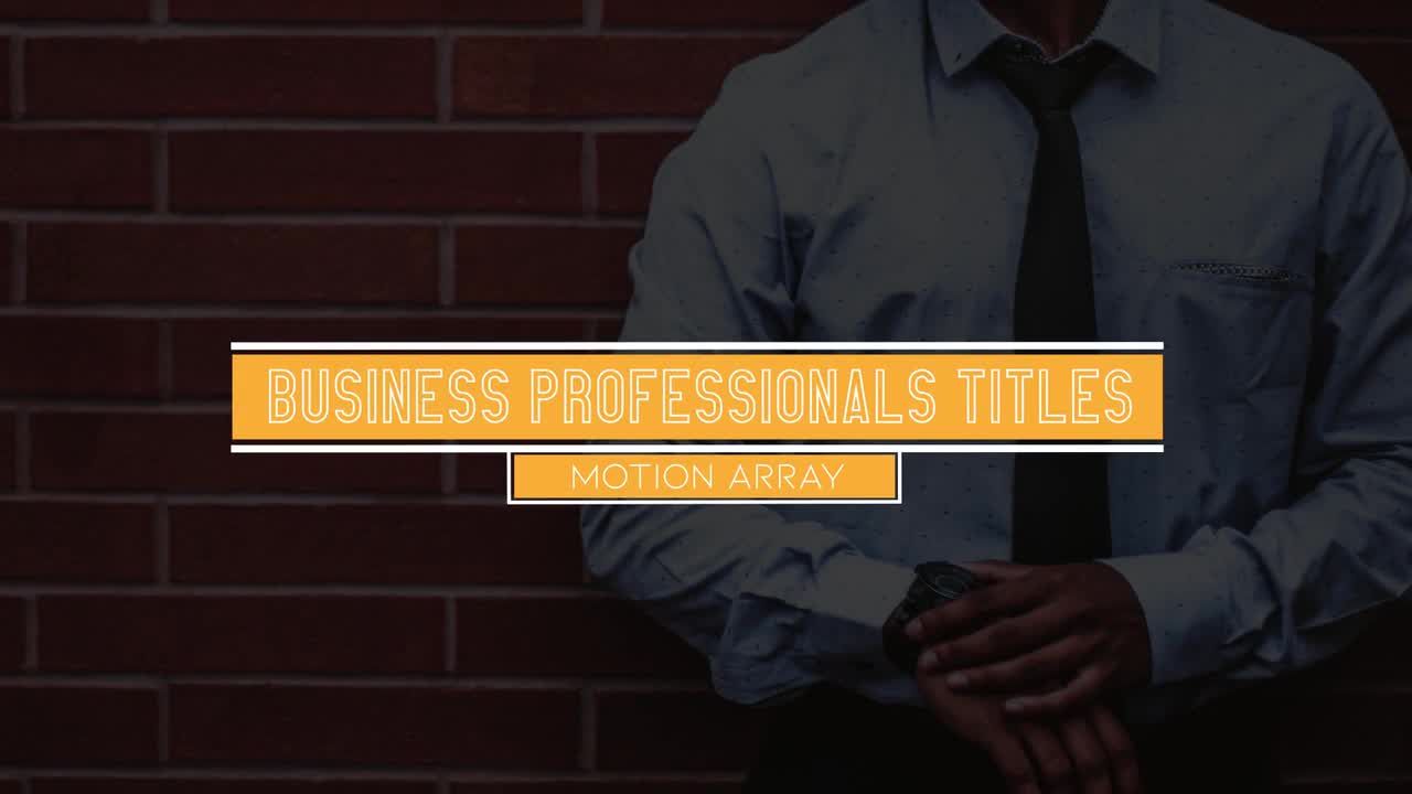 8个整洁精美的全屏标题动画素材库精选AE模板