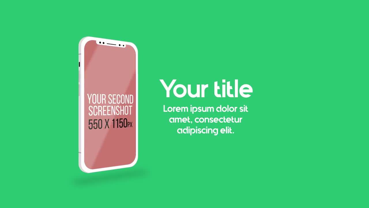 手机APP演示动画AE模版