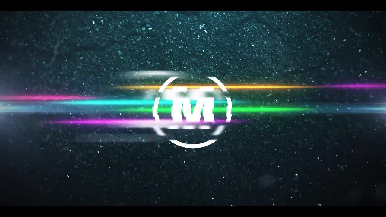 动态醒目霓虹灯赛车标志 素材库推荐PR模板