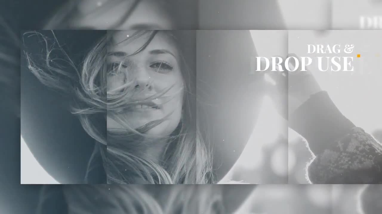 幻灯片平滑拆分精美照片展示素材库精选AE模板