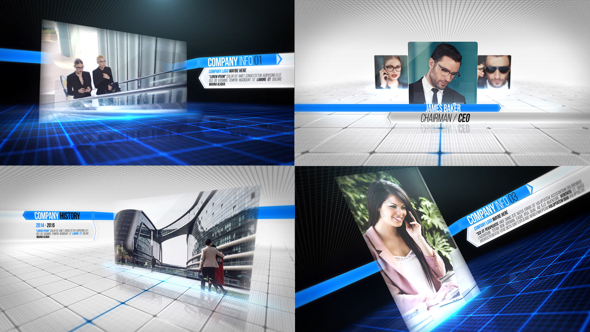 完整的商务套餐介绍素材库精选AE模板