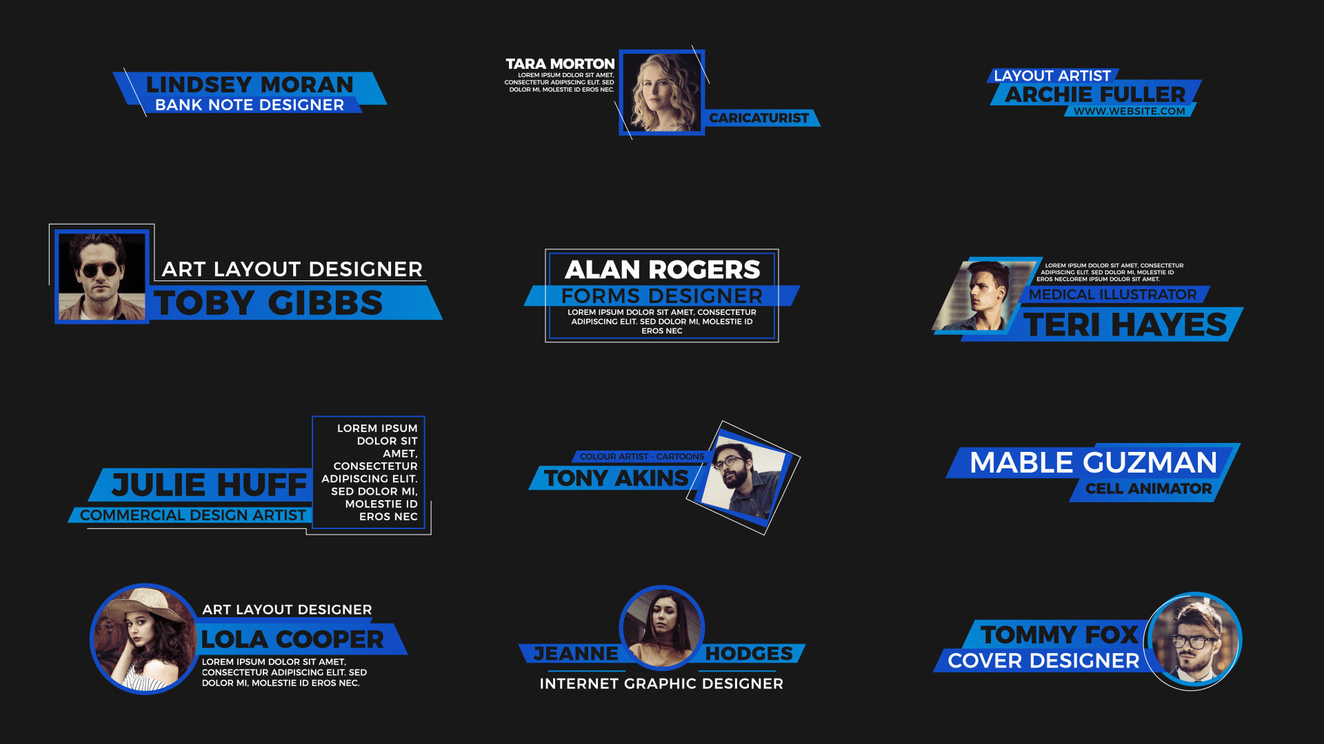 现代下三分之一4k效果素材库精选AE模板