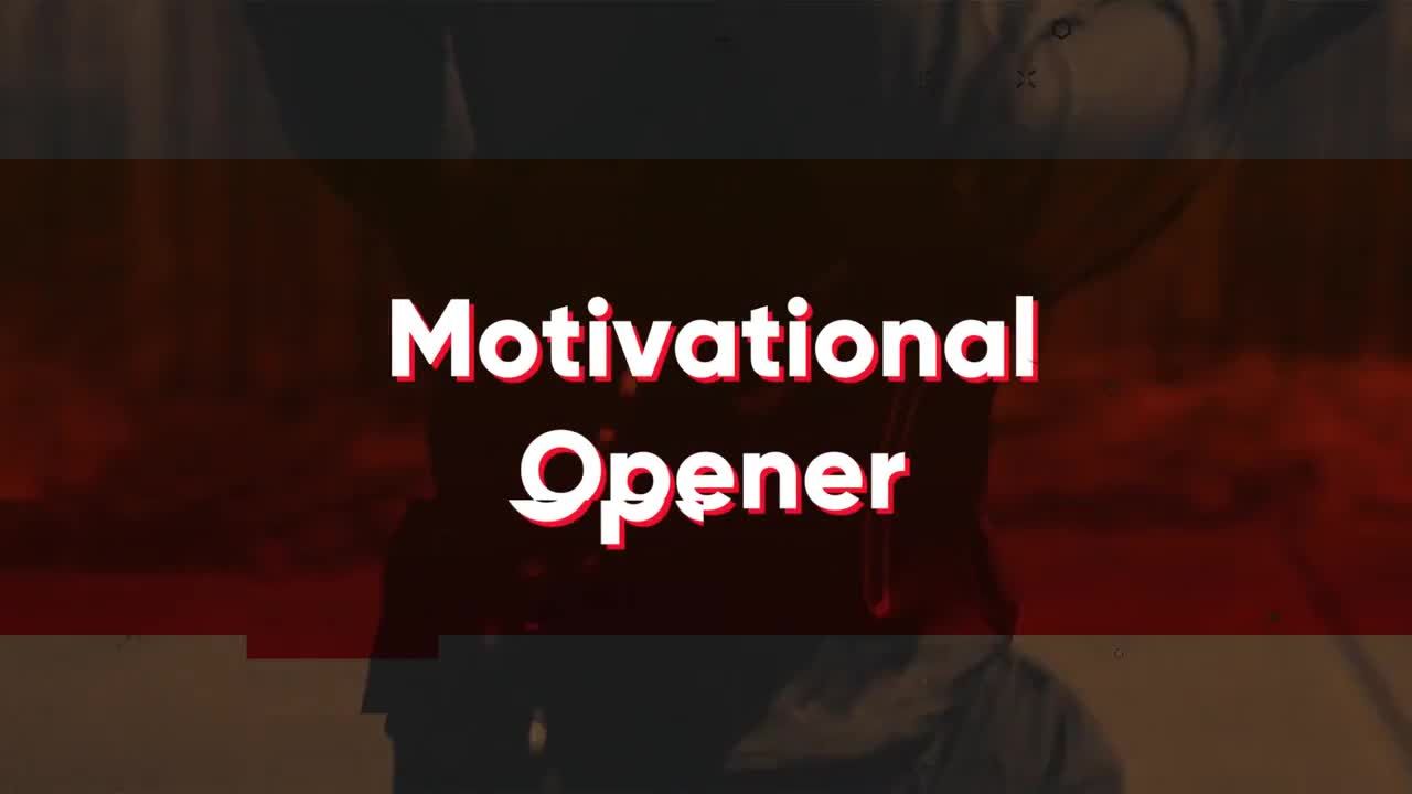 励志动态幻灯片开场素材库推荐PR模板