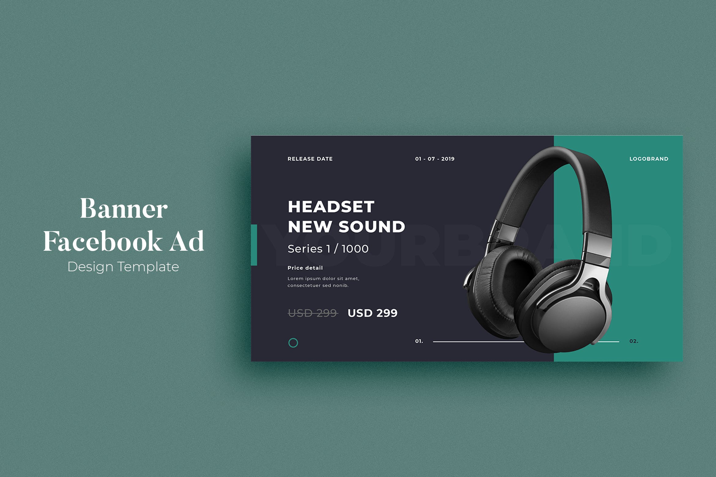 Facebook社交网站单品促销广告设计模板素材库精选v05 SRTP – Facebook Ad.05插图