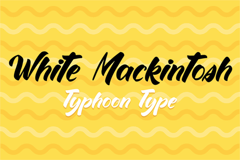 White Mackintosh font素材之家精选英文字体