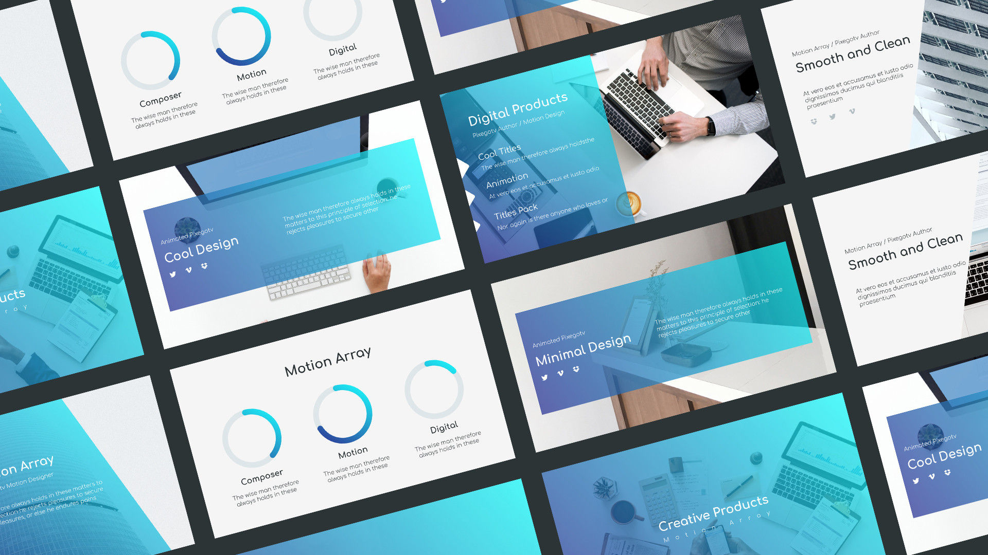 幻灯片新业务演示介绍素材库精选AE模板