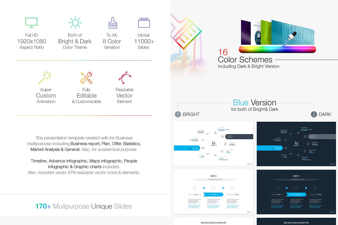 干净、创意、现代的商业PowerPoint包插图(6)