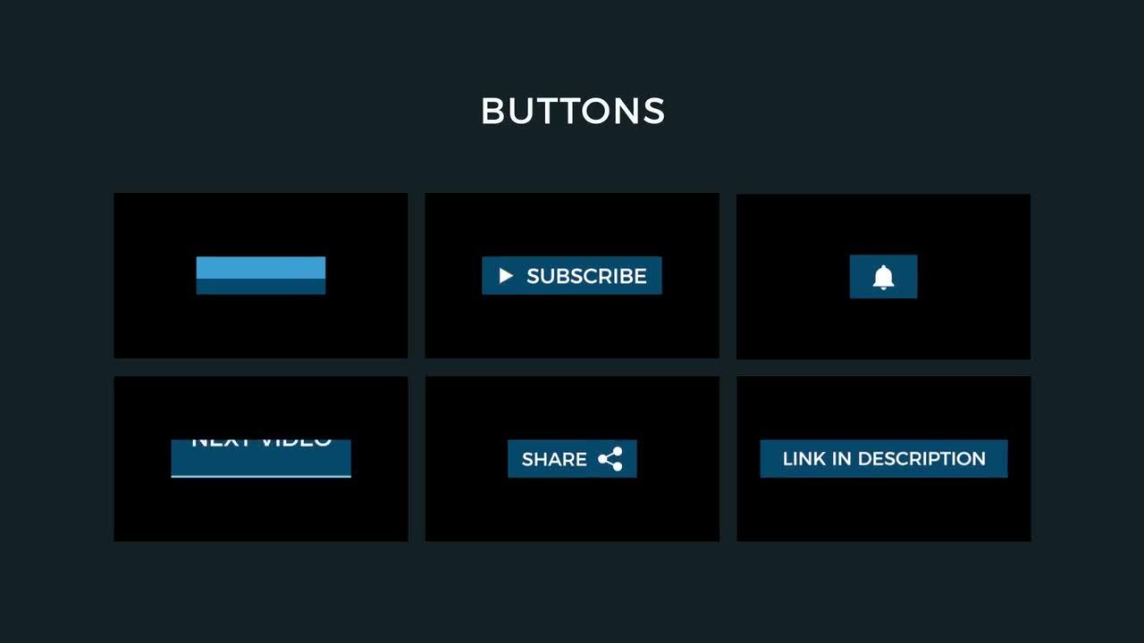 YouTube频道包宣传介绍动画素材库精选pr模板