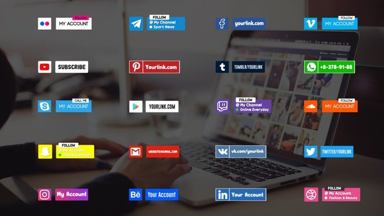 多彩时尚的社交媒体收藏素材库网精选fcpx模板