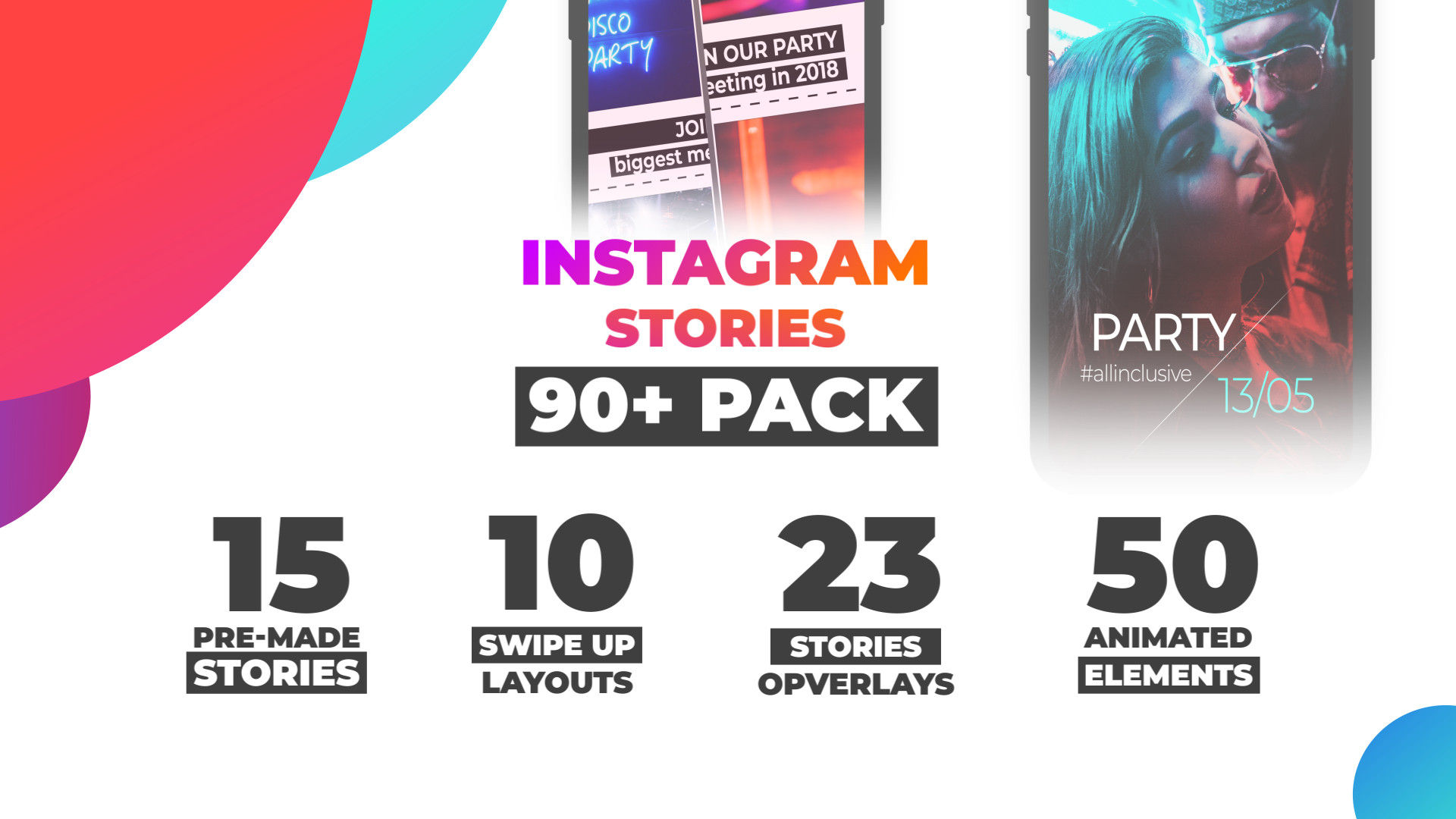 现代酷炫创意的Instagram故事素材库精选AE模板