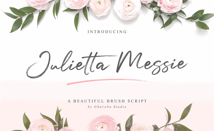 Julietta Messie Demo font插图