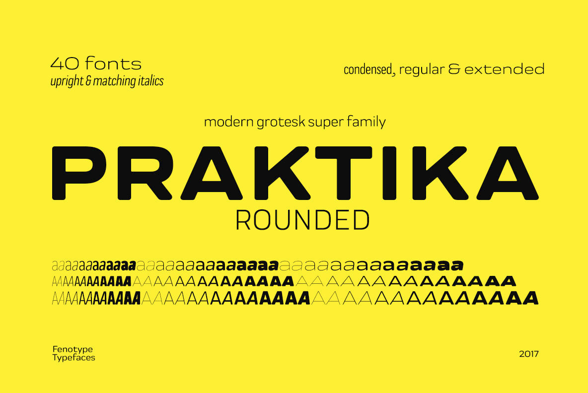 Praktika Rounded Font Family素材之家精选英文字体