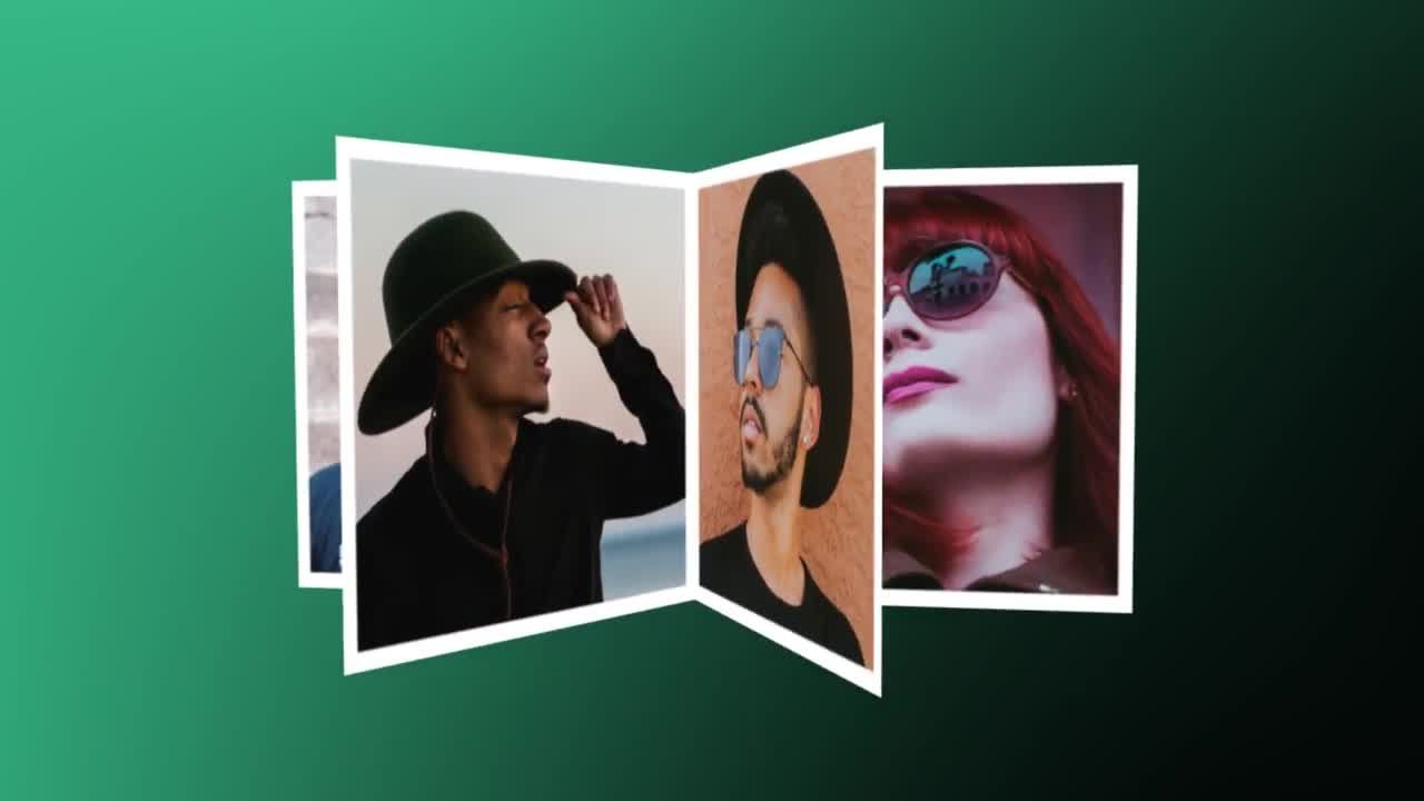 动态图像旋转徽标素材库精选AE模板