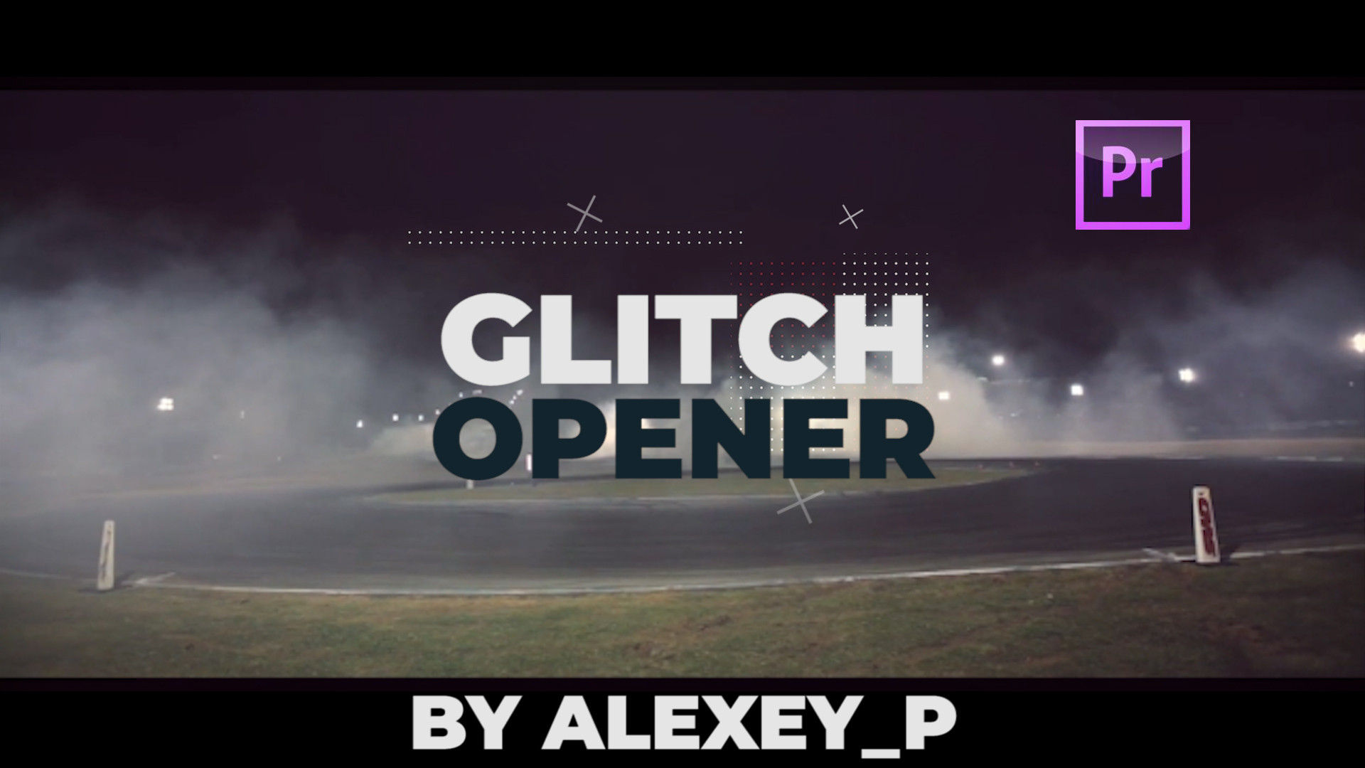 时尚和充满活力的故障转场过渡效果素材库精选pr模板