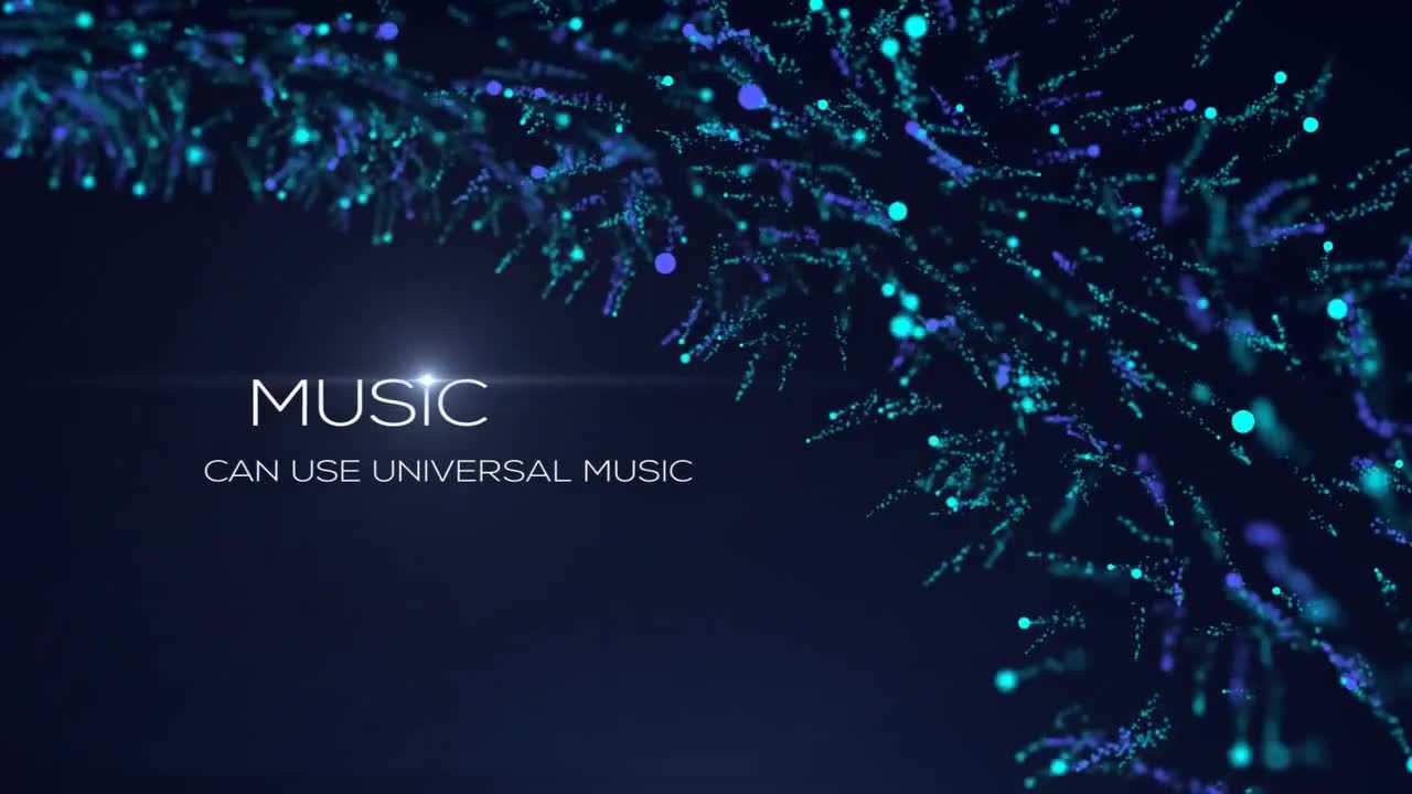 优雅闪光蓝色标题动画素材库推荐PR模板