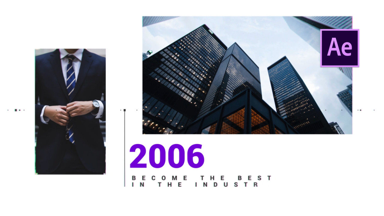 时间轴幻灯片动画素材库精选AE模板