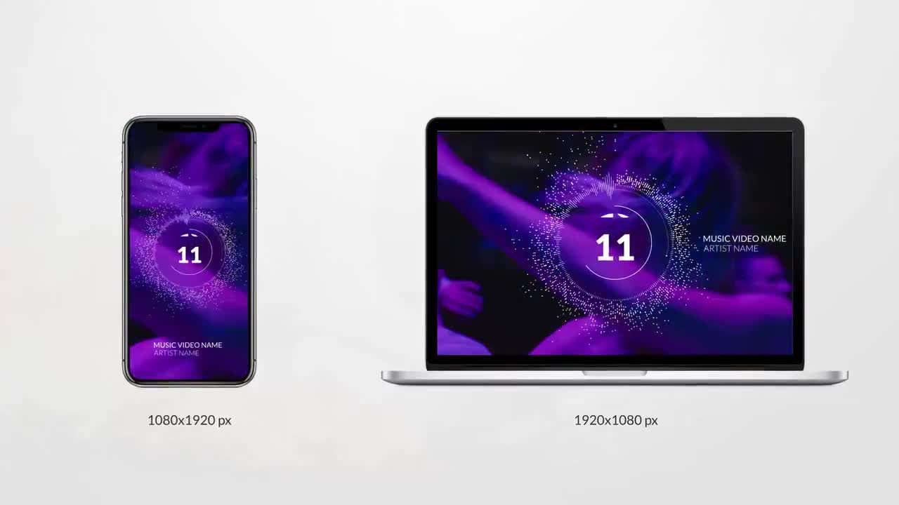 3种音乐视频倒计时素材库精选pr模板