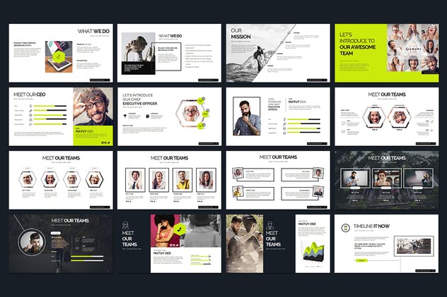 商务企业营销演示PPT模板下载 Tsunami Powerpoint Presentation插图(2)