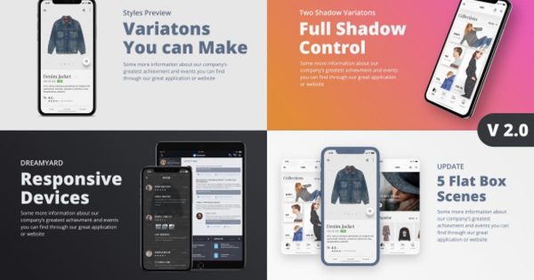 iPhone X应用程序演示视频素材库精选AE模板 TheX – App Presentation Kit
